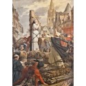 Carte postale « Jeanne d'Arc au bûcher »