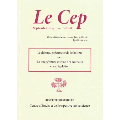 Le Cep n°108 - Septembre 2024