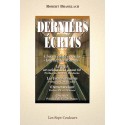 Derniers écrits - Robert Brasillach