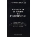 Critique de la société de l'indistinction - collectif