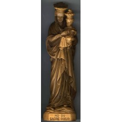 Statue ND du Sacré-Coeur, ton bois