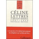 Lettres à Milton Hindus - Louis-Ferdinand Céline