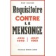 Réquisitoire contre le mensonge - René Rieunier