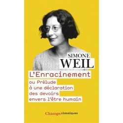 L'enracinement - Poche - Simone Weil 
