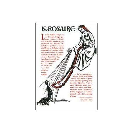 Le Rosaire - Dépliant pour la récitation du Rosaire