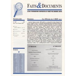 Faits & Documents - n°434 - du 1er au 31 mai 2017