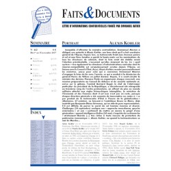 Faits & Documents n°442 - Du 1er au 15 novembre 2017