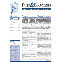 Faits & documents n°450 - Du 1er au 30 avril 2018