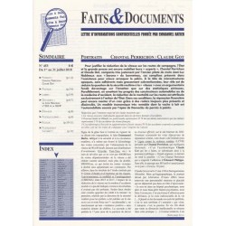 Faits & Documents n°453 - Du 1er au 31 juillet 2018