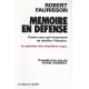 Mémoire en défense - Robert Faurisson