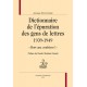 Dictionnair de l'épuration des gens de lettres  1939-1949-  Jacques Boncompain, Henri-Christian Giraud