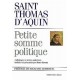 Petite somme politique - Saint Thomas d'Aquin