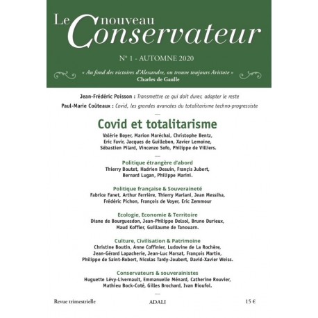 Le nouveau conservateur n°1 automne 2020