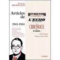 Articles de 1943-1944 - Robert Brasillach