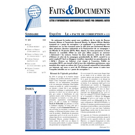 Faits & documents n°492