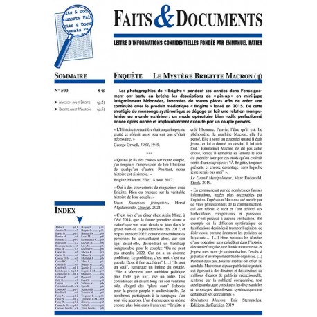 Faits & documents n°500