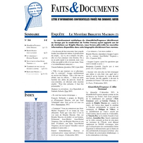 Faits & Documents  n°504