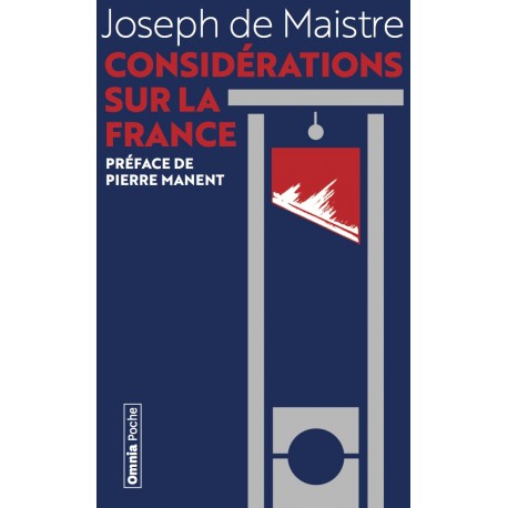 Considérations sur la France - Joseph de Maistre (poche)