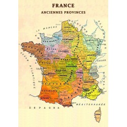 Carte postale « Anciennes provinces »