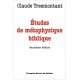 Etudes de métaphysique biblique - Claude Tresmontant