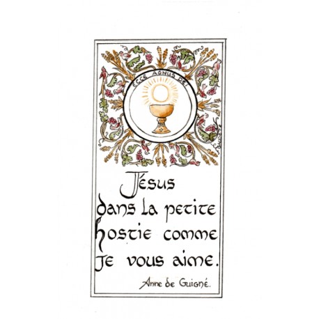 Image Jésus dans la petite hostie comme je Vous aime