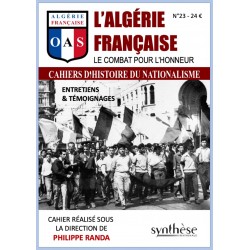 Cahiers d'Histoire du Nationalisme n°23 - L'Algérie française
