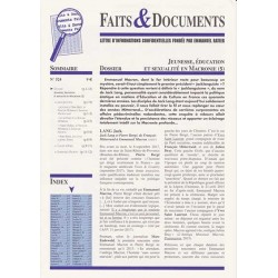 Faits & Documents n°520 - Jeunesse, éducation et sexualité en Macronie (5)