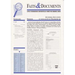 Faits & Documents n°525 - Jeunesse, éducation et sexualité en Macronie (6)