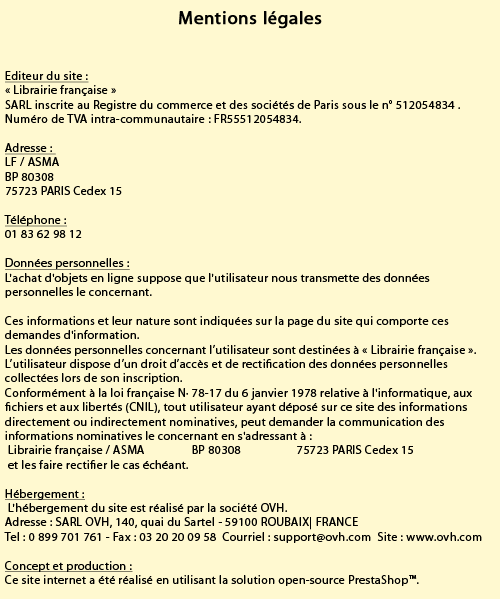 mentions légales